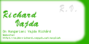richard vajda business card